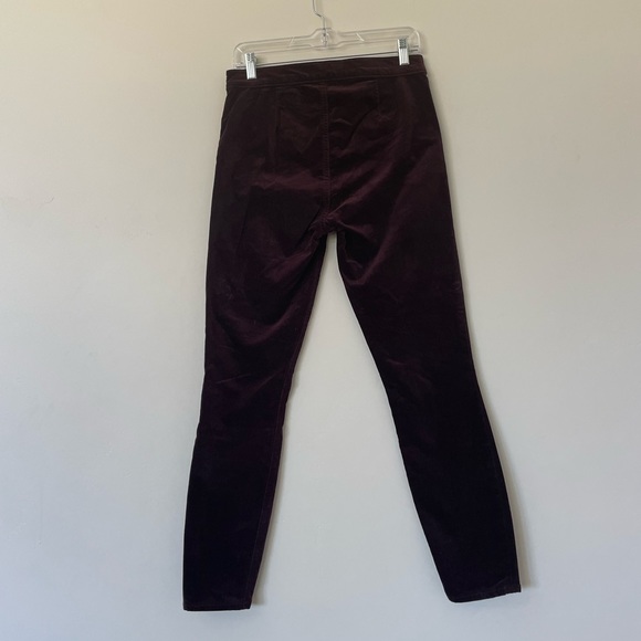 PURPLE VELVET PANTS WITH SIDE ZIP - Picture 5 of 10